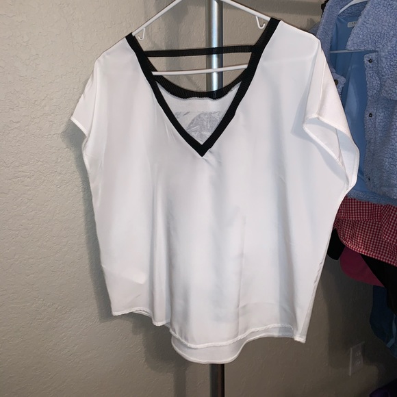 ZARA W/B COLLECTION White METALCS Tee - Picture 4 of 8